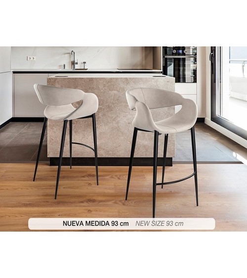 Hocker Giro II SCHULLER VALENCIA Stein und Schwarz
