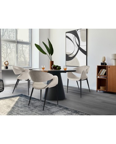 Giro SCHULLER VALENCIA stone and black armchair