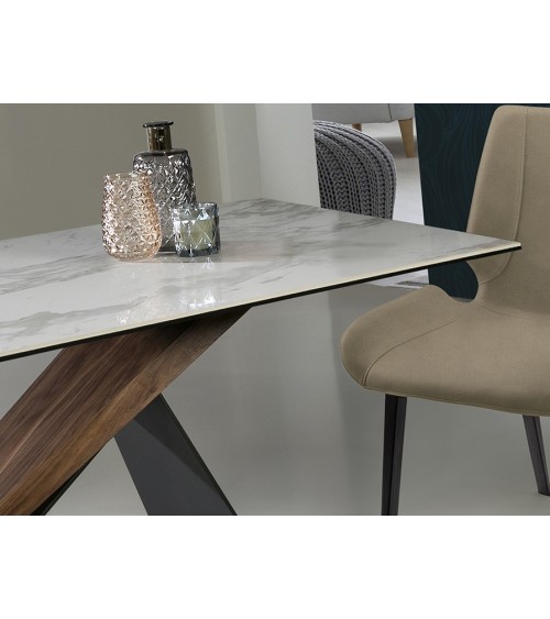 Noa 180 SCHULLER VALENCIA white marble table