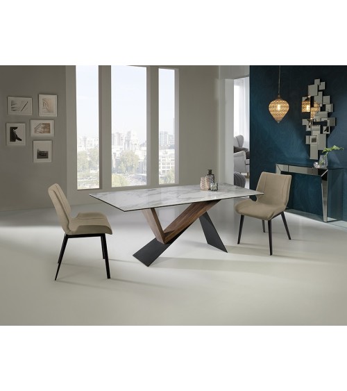 Noa 180 SCHULLER VALENCIA white marble table