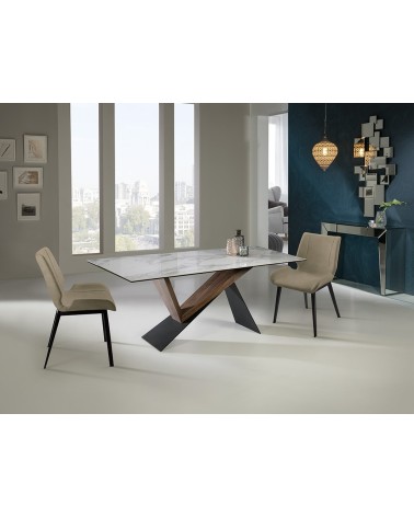 Tavolo Noa 180 SCHULLER VALENCIA marmo bianco