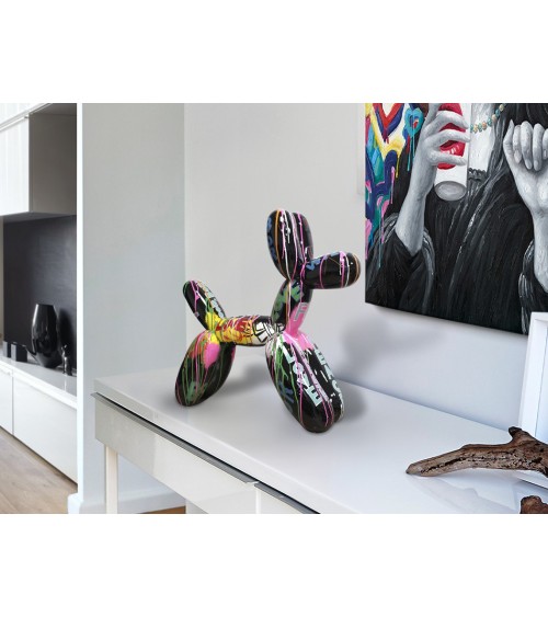 Figura Balloon Dog SCHULLER VALENCIA graffiti