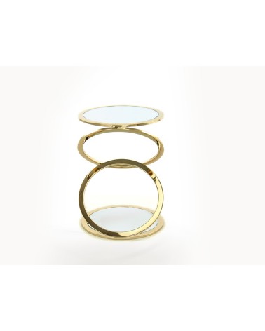 Aros SCHULLER VALENCIA gold and mirror side table