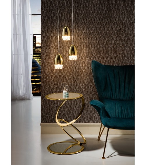 Beistelltisch Aros SCHULLER VALENCIA Gold Spiegel
