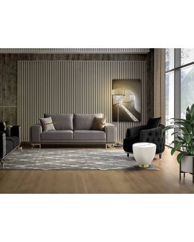 Table Candy SCHULLER VALENCIA blanc et laiton