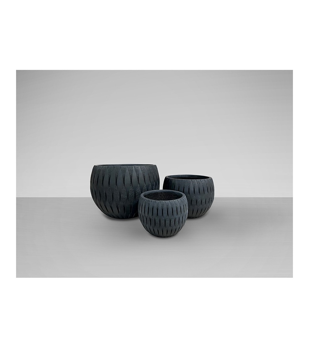 Set 3 portavasi Yuca SCHULLER VALENCIA nero