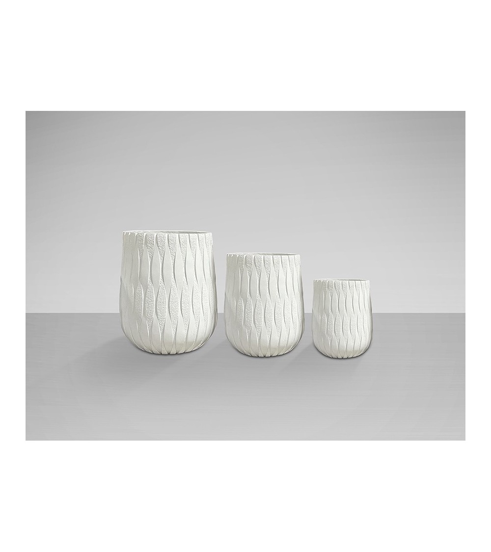 Set 3 portavasi Jazmín SCHULLER VALENCIA bianco