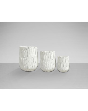Set 3 portavasi Jazmín SCHULLER VALENCIA bianco
