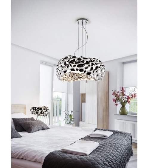 Narisa SCHULLER VALENCIA chrome 5-light pendant