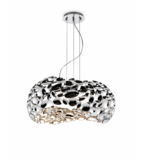 Suspension Narisa SCHULLER VALENCIA chrome 5 lumières