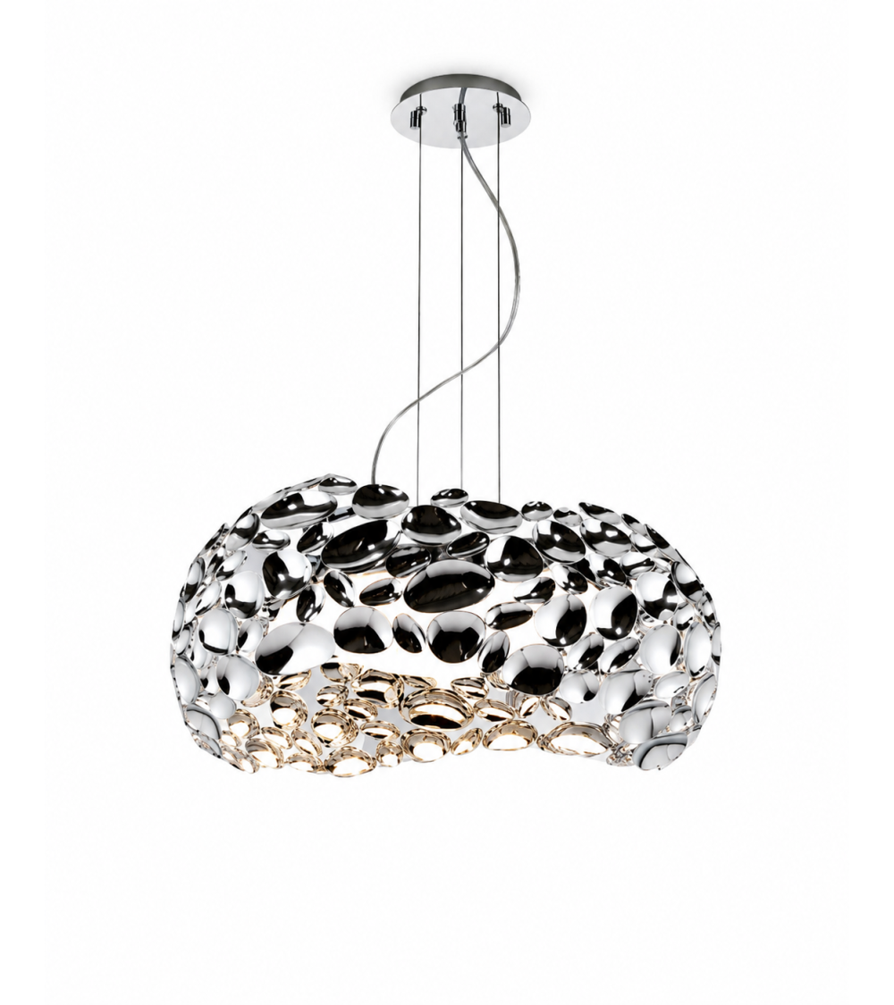 Suspension Narisa SCHULLER VALENCIA chrome 5 lumières