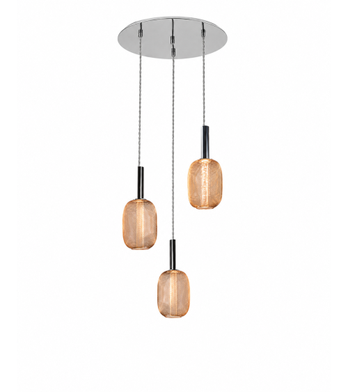 Micron SCHULLER VALENCIA chrome and gold lamp