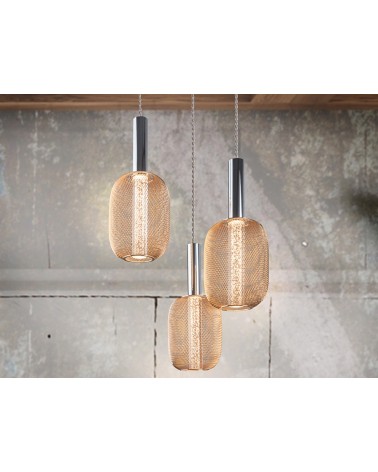 Micron SCHULLER VALENCIA chrome and gold lamp
