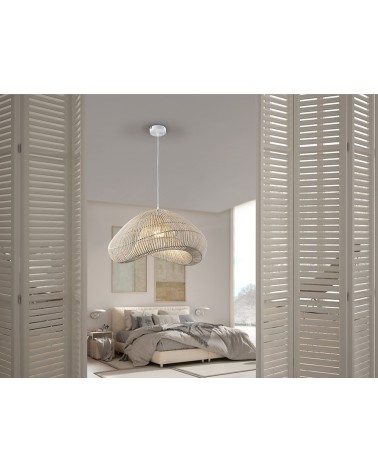Lampada Sabah SCHULLER VALENCIA rattan bianco