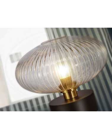 Norma SCHULLER VALENCIA black brass table lamp