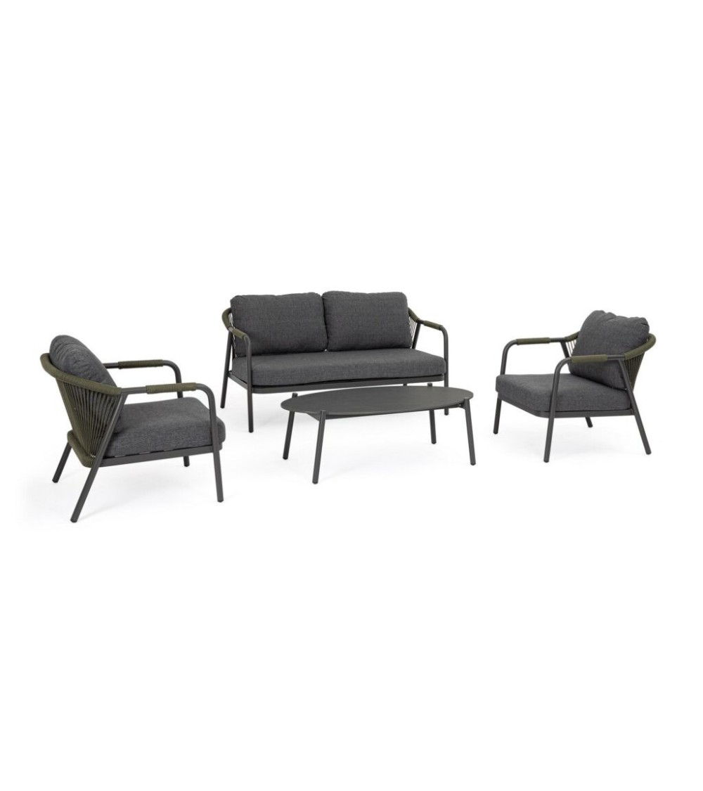 Salon MIRAVET extérieur BIZZOTTO anthracite | BHOME