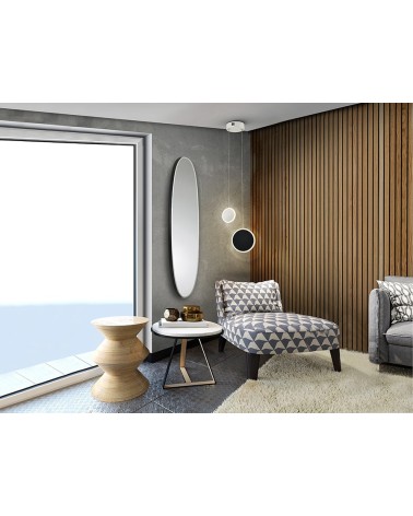 Spiegel Aries SCHULLER VALENCIA oval schwarz
