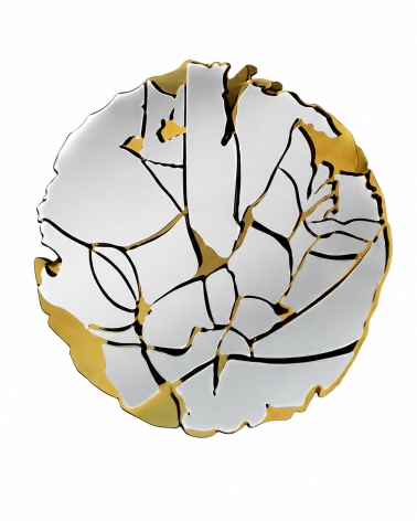 Wandskulptur Fiorella SCHULLER VALENCIA Gold Chrom