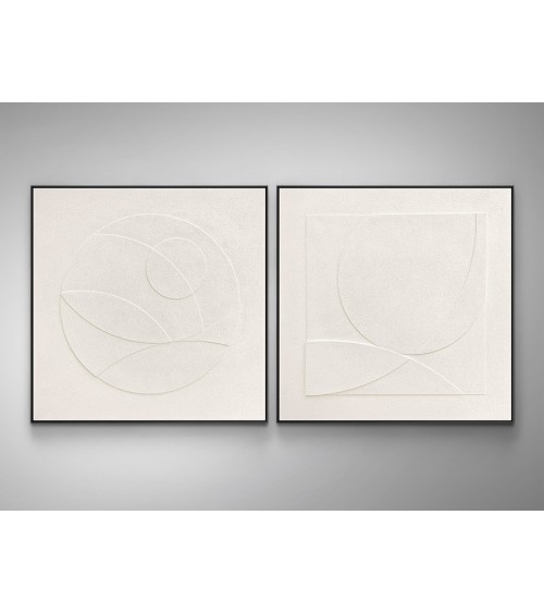 Quadro Albos SCHULLER VALENCIA bassorilievo nero