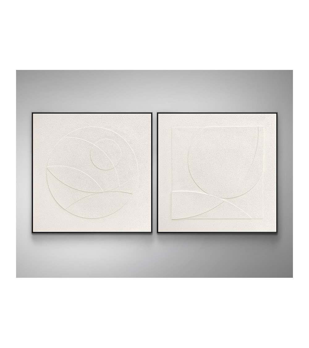 Quadro Albos SCHULLER VALENCIA bassorilievo nero
