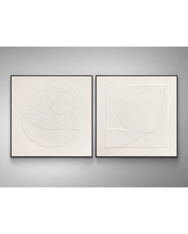 Quadro Albos SCHULLER VALENCIA bassorilievo nero