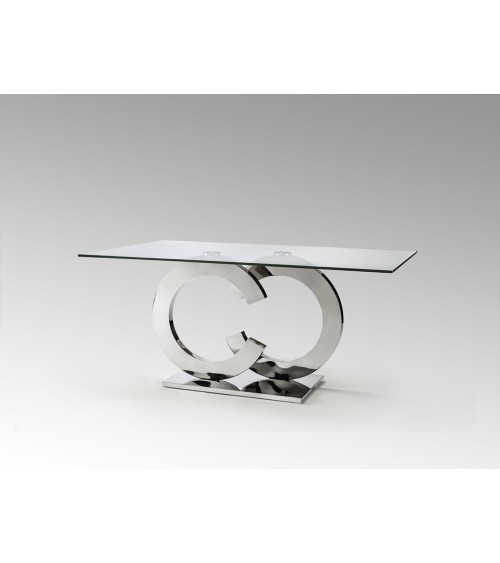 Table Casandra SCHULLER VALENCIA acier verre