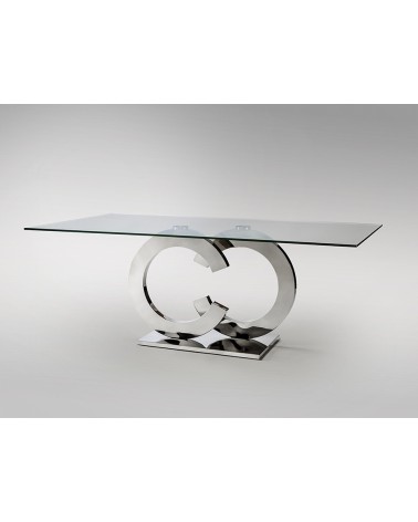 Table Casandra SCHULLER VALENCIA acier verre