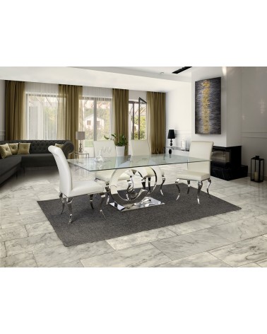 Tisch Casandra SCHULLER VALENCIA Stahl Glas