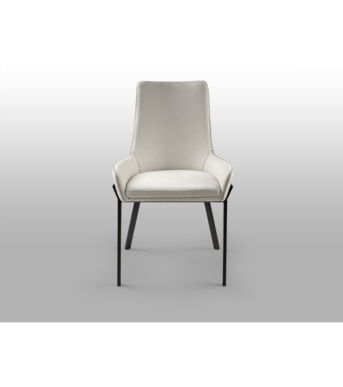 Chaise Diane SCHULLER VALENCIA blanc noir