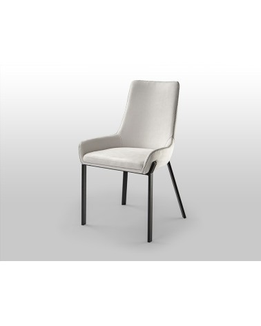 Chaise Diane SCHULLER VALENCIA blanc noir