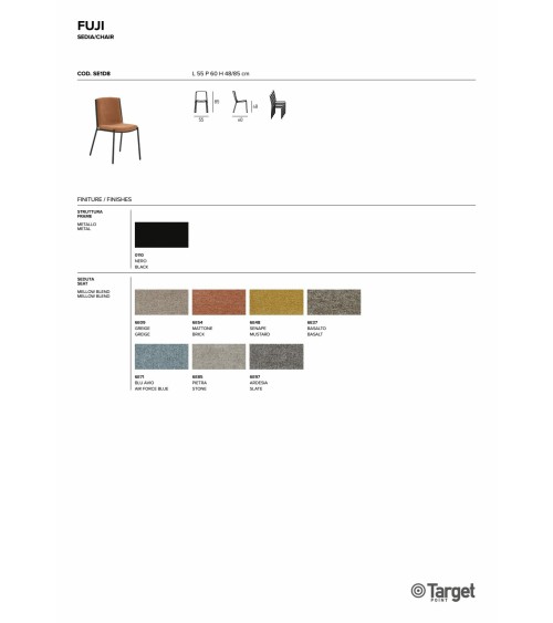 Sedia Fuji – Target Point | Bhome by Arredi Barbàra
