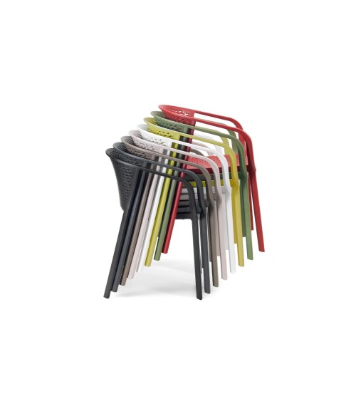Sedia Gianet GABER impilabile design outdoor | BHOME