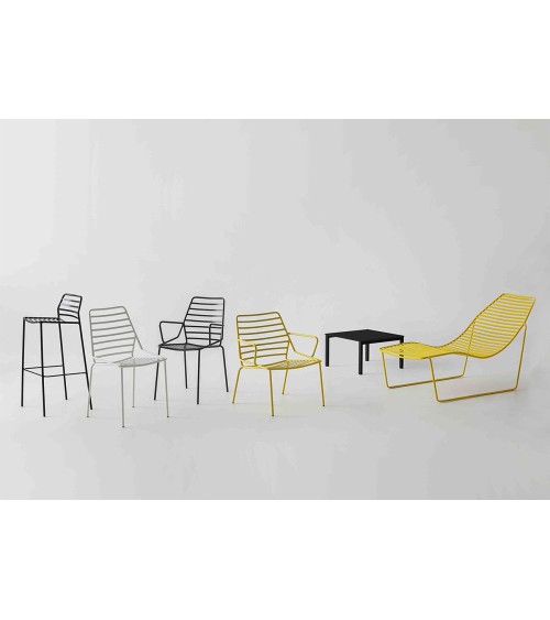 Sgabello Link GABER in acciaio outdoor | BHOME