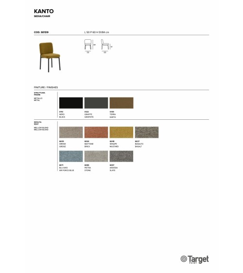 Sedia Kanto – Target Point | Bhome by Arredi Barbàra