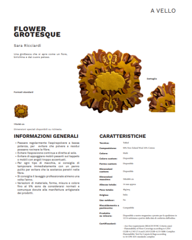 Flower Grotesque Karpeta | Bhome by Arredi Barbàra
