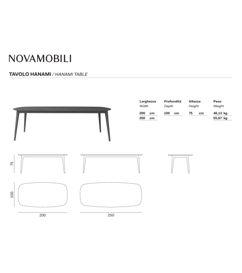 Tavolo Hanami Novamobili | Bhome by Arredi Barbàra
