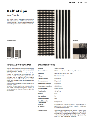 Halfstripe Rug Karpeta | Bhome by Arredi Barbàra