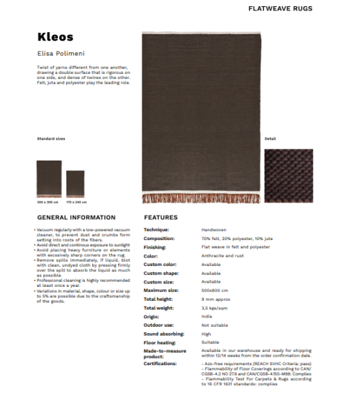 Kleos Karpeta | Bhome by Arredi Barbàra