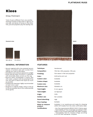 Alfombra Kleos Karpeta | Bhome by Arredi Barbàra