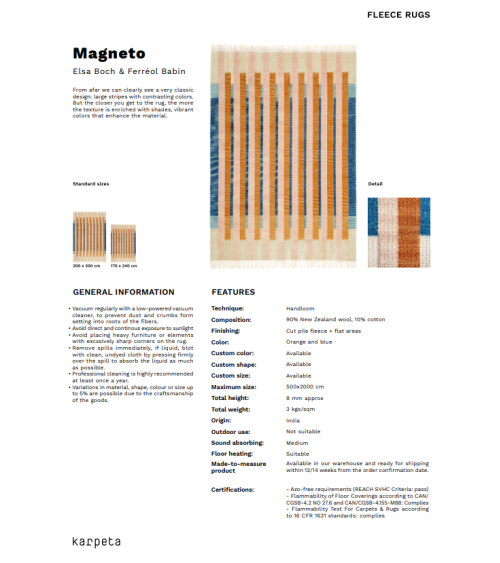 Magneto Karpeta | Bhome by Arredi Barbàra