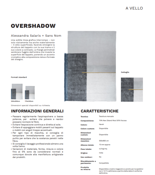 Overshadow – Harsh Teppich Karpeta | Bhome by Arredi Barbàra