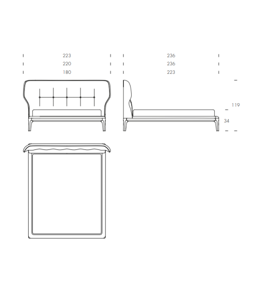 Ambra Bed Tonin Casa | Bhome by Arredi Barbàra