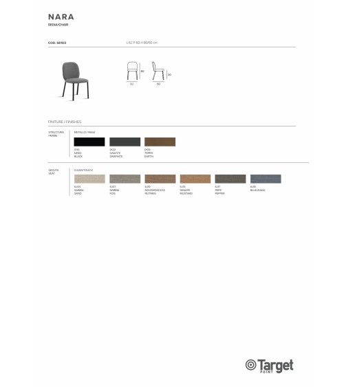 Chaise Nara – Target Point | Bhome by Arredi Barbàra