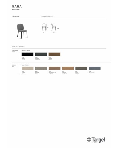 Sedia Nara – Target Point | Bhome by Arredi Barbàra
