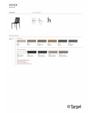 Sedia Nizza – Target Point | Bhome by Arredi Barbàra