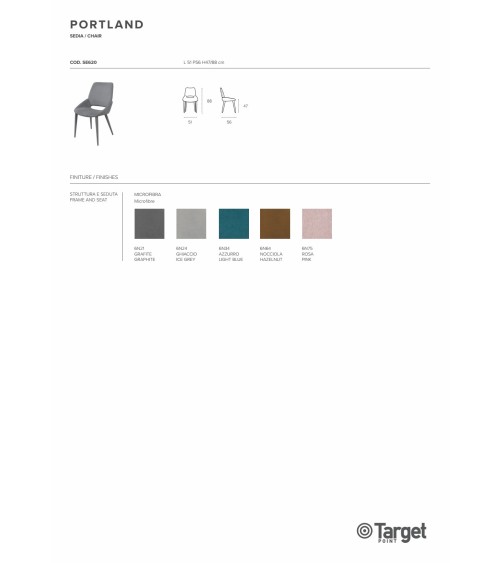 Sedia Portland – Target Point | Bhome by Arredi Barbàra