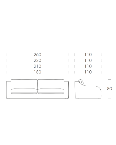 Amarcord Sofa TONIN CASA | BHOME by Arredi Barbàra