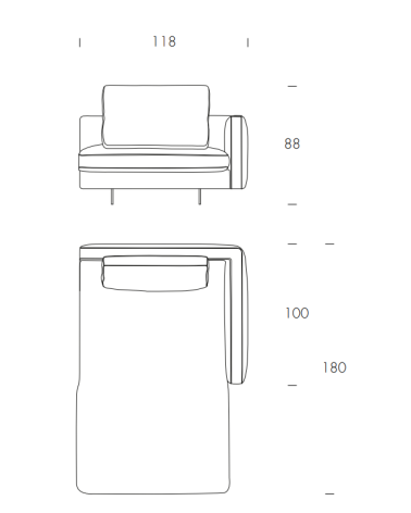 Metropolis Sofa TONIN CASA | BHOME by Arredi Barbàra