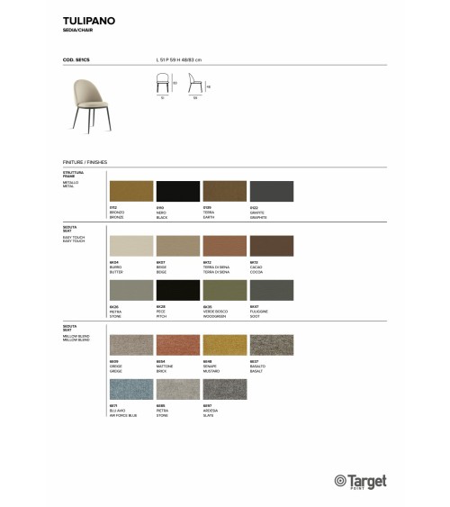 Silla Tulipano – Target Point | Bhome by Arredi Barbàra