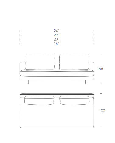 Metropolis Sofa TONIN CASA | BHOME by Arredi Barbàra